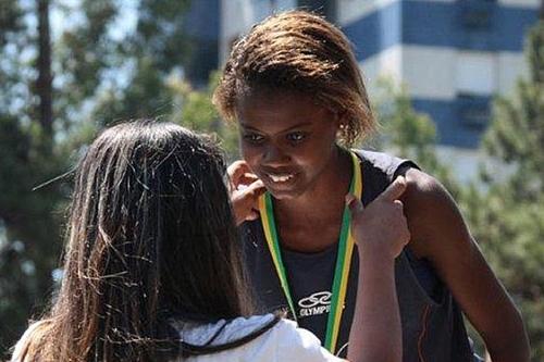 Gabriela Mourão no centro: campeã de 2012 / Foto: Leandro Marchi / CBAt