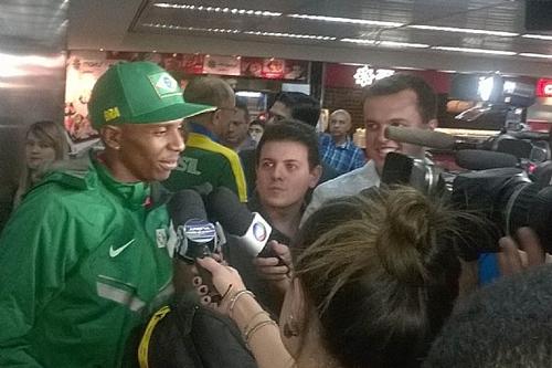 Duda no Aeroporto de Cumbica / Foto: Divulgação CBAt