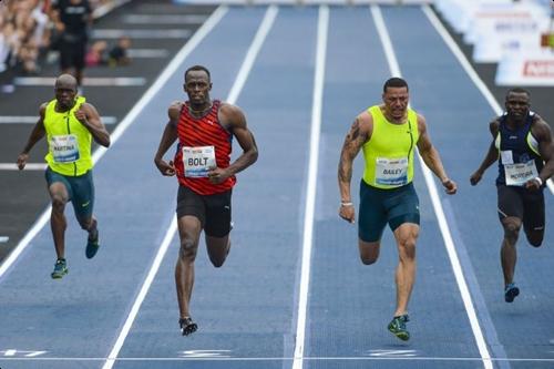 Usain Bolt venceu Ryan Bailey, José Carlos Moreira e Churandy Martina no Jockey Club Brasileiro / Foto: Rio 2016 / Alex Ferro