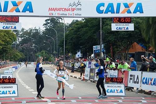 Graciete, quarta colocada na Maratona de São Paulo / Foto: Ronaldo Milagres / MBraga Comunicações