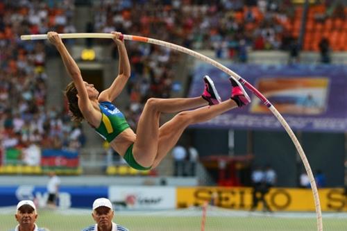 Brasileira venceu o salto com vara do Folksam Grand Prix Sollentuna, em Estocolmo / Foto: Eduardo Biscayart / CBAt