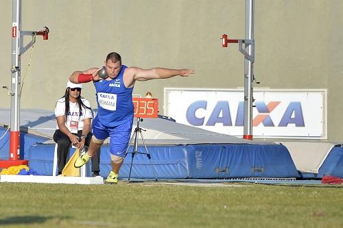 Com índice para o Mundial de Londres, integrantes da B3 Atletismo disputam o arremesso de peso e o revezamento 4x100 m de etapa do principal circuito de provas internacionais nesta quinta-feira (6/7/2017) / Foto: Osvaldo F./B3 Atletismo