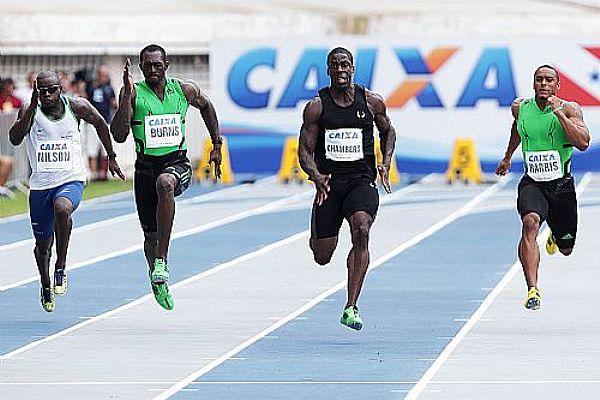 Dwain Chambers busca o bi em Uberlândia  / Foto:  Wagner Carmo/CBAt