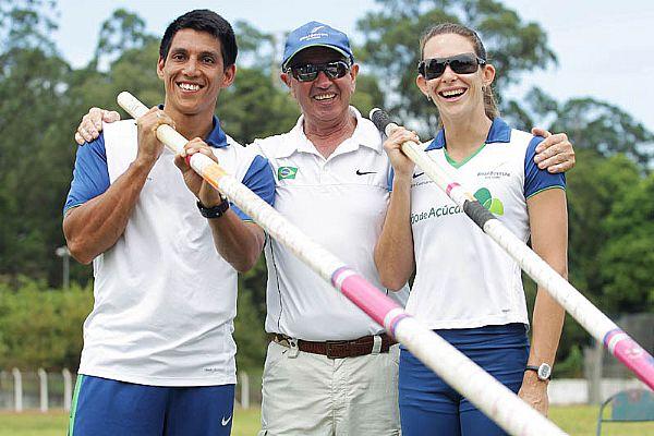 Fábio, Petrov e Fabiana treinam de olho em Londres  / Foto: Wagner Carmo/CBAt