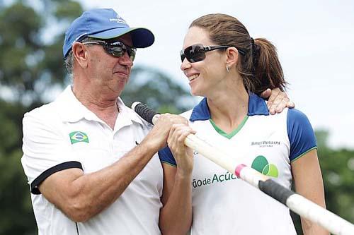 Petrov e Fabiana Murer / Foto: Wagner Carmo/CBAt