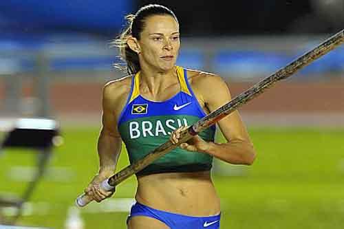  Fabiana Murer conquistou no domingo, dia 3 de Fevereiro, a medalha de prata na prova do salto com vara indoor do Russian Winter, na Arena do CSKA / Foto: Wagner Carmo/CBAt