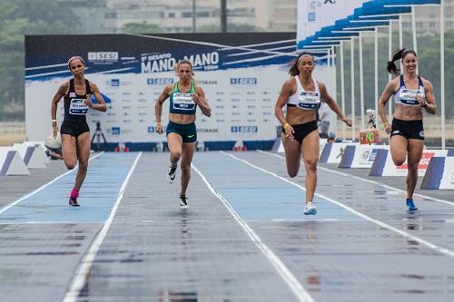 Justin Gatlin treinou na manhã deste sábado, no Jockey Club Brasileiro. Finais acontecem neste domingo, dia 1º. O evento conta com entrada gratuita e os portões serão abertos às 9h / Foto: Guilherme Ferraz/Guilherme Taboada/Agência Sport Session