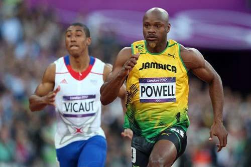 Asafa Powell em Londres 2012 / Foto: Divulgação Iaaf