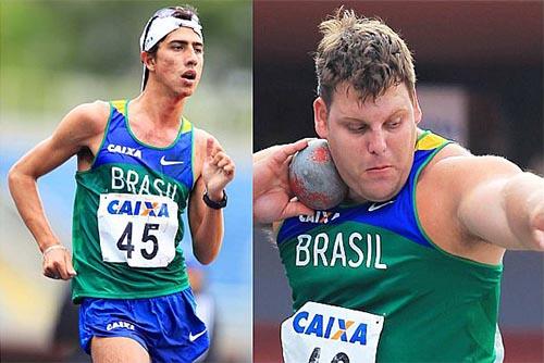  O brasiliense Caio Oliveira de Sena Bonfim e o catarinense Darlan Romani tiveram um ano muito especial em 2012  / Foto: Wagner Carmo/CBAt