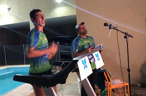 Caio Bonfim faz live solidária e marcha 21 km na esteira / Foto: Reprodução/CBAt