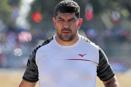 Dilshod Nazarov, campeão olímpico, em 2018   / Foto: Ricardo Buffolin/CBAt