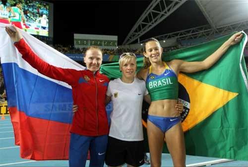 A campeã mundial do salto com vara, Fabiana Murer, viajará na próxima terça-feira, dia 10 de Janeiro, para Lisboa, para mais um período de treinamento com o ucraniano Vitaly Petrov / Foto: Getty Images/IAAF