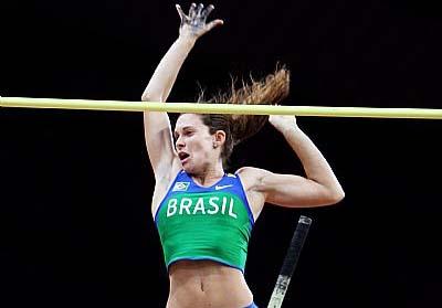 Fabiana Murer na final do salto com vara em Daegu / Foto: Getty Images/IAAF