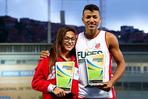 Leticia e Ulisses, os melhores de 2015  / Foto: Wagner Carmo/CBAt