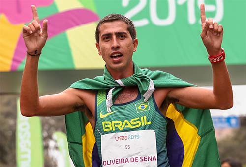 Caio levou a medalha de prata nos 20 km / Foto: Wagner Carmo/CBAt