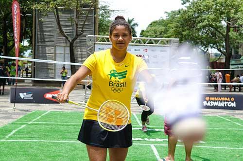 A BWF (Federação Mundial de Badminton) realizou na terça-feira, dia 11 de Novembro, mais uma ação Badminton nas Ruas, desta vez, na Cinelândia, no Centro do Rio  / Foto: Tiago de Paula Carvalho