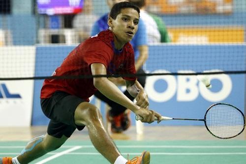 Piauiense de 14 anos encerra sua participação com títulos na simples, duplas e duplas mistas no badminton / Foto: Gaspar Nóbrega/Exemplus/COB