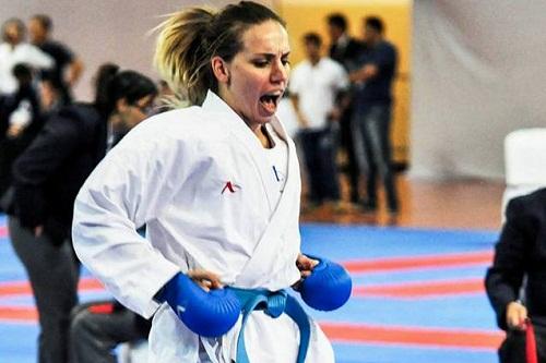 Atleta da Associação Blumenau de karate disputa o Open Internacional Dores, em Santa Maria (RS) / Foto: Felipe Tamashiro