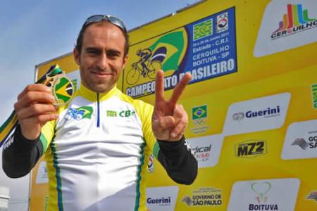 O Brasil esta sendo representado na 63ª Volta da Espanha pelo atual bicampeão brasileiro Murilo Fischer que defende sua equipe Garmin-Cervelo em uma das mais importantes competições do mundo / Foto: Divulgação