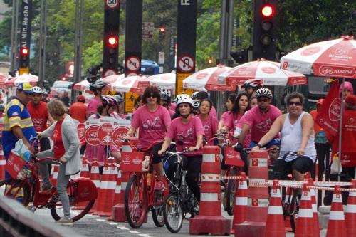 A 2º Pedalada Rosa será na Av. Paulista no dia 8 de outubro / Foto: Divulgação