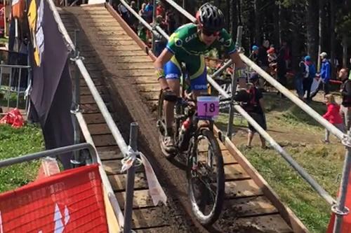 Raiza no Mundial de MTB em Andorra / Foto: Divulgação