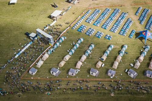 Vista aérea da Vila Brasil Ride em Guaratinga / Foto: Fabio Piva / Brasil Ride