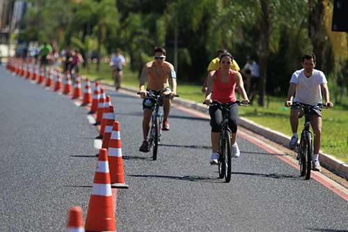 Ciclofaixa de Lazer de Riberão Preto é uma opção de lazer saudável para toda a família / Foto: Martinez Assessoria/Divulgação 