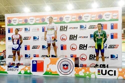 Brasil é bronze na Keirin/ Foto: CBC/Divulgação	 