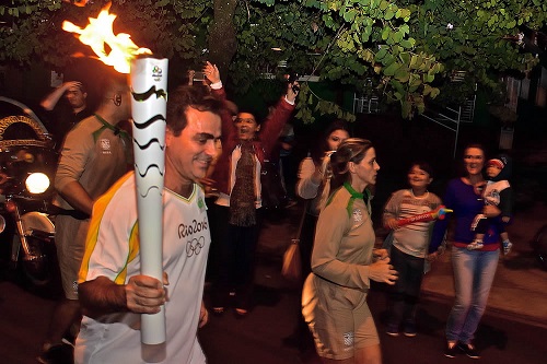 Chama iniciou sua passagem pelo sul do país na cidade sede da Confederação Brasileira de Ciclismo / Foto: CBC/Divulgação