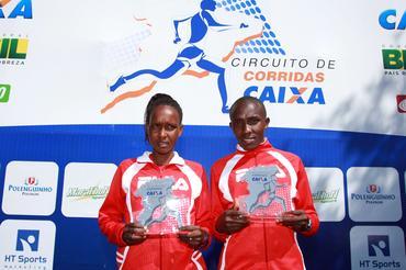 A sexta etapa do Circuito de Corridas CAIXA, disputada na manhã deste domingo (18/9), em Uberlândia, foi amplamente dominada pelos corredores africanos / Foto: Divulgação 