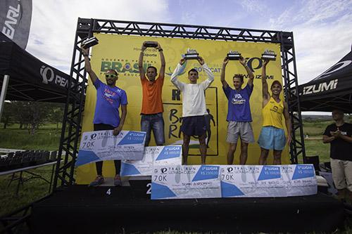 Pódio masculino dos 70km / Foto: Wladimir Togumi/Brasil Ride Botucatu