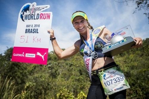 Leticia Saltori foi a primeira colocada na corrida de rua sem linha de chegada disputada em Brasília / Foto: Divulgação