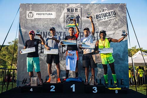 Pódio masculino dos 70 km  / Foto: Wladimir Togumi / Brasil Ride