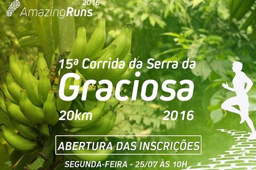 Lote de abertura para a 15ª Corrida da Serra da Graciosa está com hora e data definida: 10h do dia 25 de julho de 2016 / Foto: Divulgação