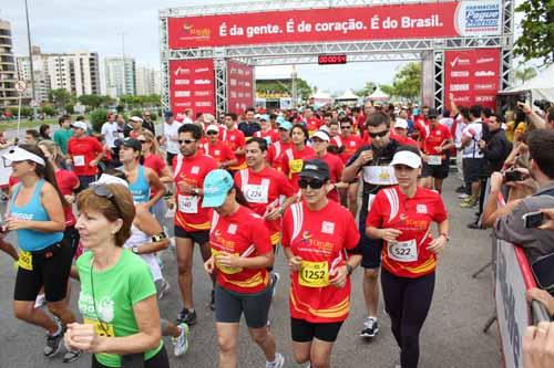 A largada foi dada às 7h:30min com temperatura amena de 22 graus / Foto: Fabiano Trinchez/Christian Galafassi