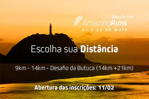 Nos dias 21 e 22 de maio, a Ilha do Mel irá receber a 2ª etapa do Circuito Amazing Runs / Foto: Divulgação