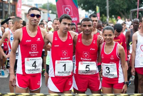 Leandro, Marcelo, Damião e Adriana na etapa de Ribeirão Preto / Foto: Divulgação / Inovafoto / Bradesco