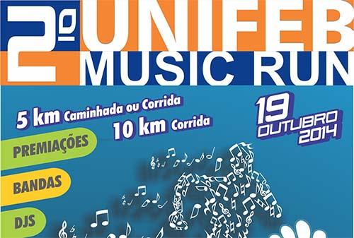 Estão abertas as inscrições para a segunda edição do evento que une corrida com música ao vivo, o Unifeb Music Run / Foto: Divulgação