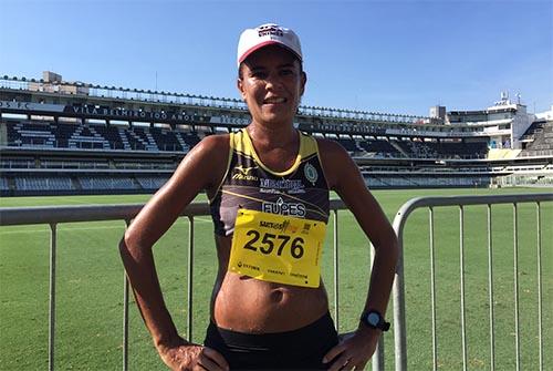 Sirlene Pinho garante o tetracampeonato na 'Santos Run'   / Foto: Divulgação