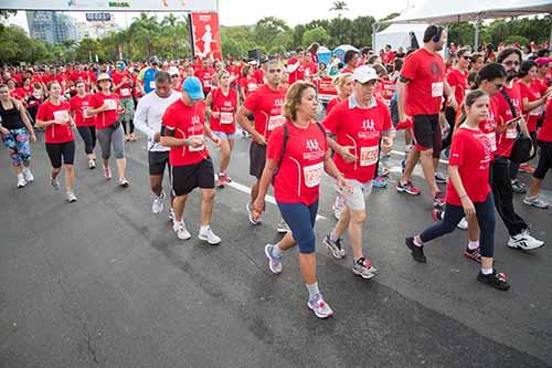 Foram preenchidas todas as vagas disponíveis para  corrida e caminhada com percursos de 4km ou 8km / Foto: Divulgação