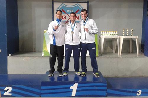 Guilherme (centro) conquistou o Campeonato Brasileiro / Foto: Alexandre Alves Teixeira