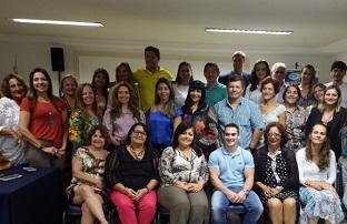 Luciene Resende com representantes das federações estaduais e Arthur Zanetti / Foto: Givaldo Batista