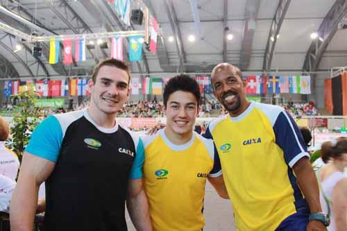 Arthur Zanetti, Arthur Nory e Marcos Goto / Foto: Divulgação