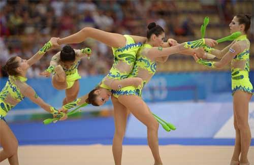 Ginástica Rítmica de Conjunto do Brasil estreou na Universíade / Foto: Divulgação/Kazan2013