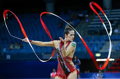 Natalia Gaudio no Mundial de Ginástica Rítmica / Foto: Ricardo Bufolin/CBG