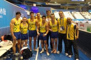 A Seleção Masculina de Ginástica Artística fez bonito no Campeonato Mundial de Tóquio, no Japão, e segue firme na briga por uma vaga nos Jogos Olímpicos de Londres, em 2012 / Foto: Divulgação 