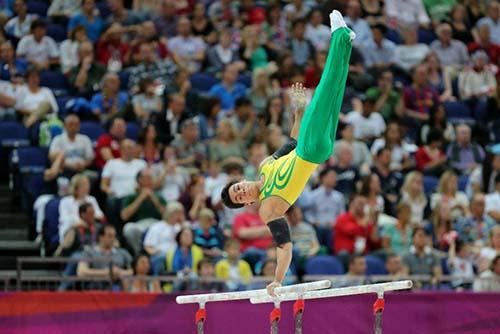 Sérgio Sasaki durante a Olimpíada de Londres, em 2012 / Foto:Valteci Santos/AGIF/COB