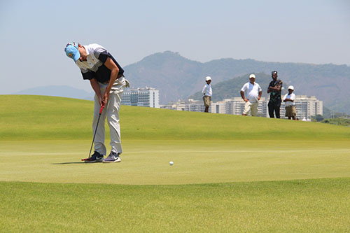 Brasileiro ficou em sexto lugar, após fechar o qualificatório com 280 tacadas / Foto: Anajade Falcão/Campo Olímpico de Golfe