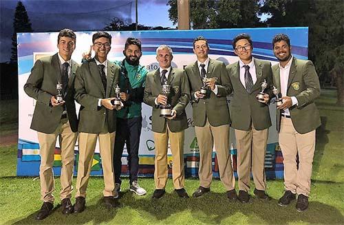 A equipe brasileira campeã da Copa Los Andes: Fred Biondi, Daniel Ishii, Luiz Miyamura, Euclides Gusi, Andrey Borges Xavier, Lucas Park e Herik Machado / Foto: Divulgação 