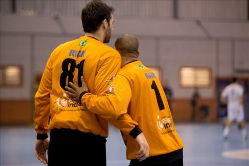 Rick e Maik, goleiros de Taubaté / Foto: Divulgação / CBHb